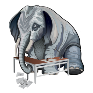 Grieving@Work - Elephant and Desk @150dpi